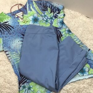 Slim-Sation blue capri pants + free top